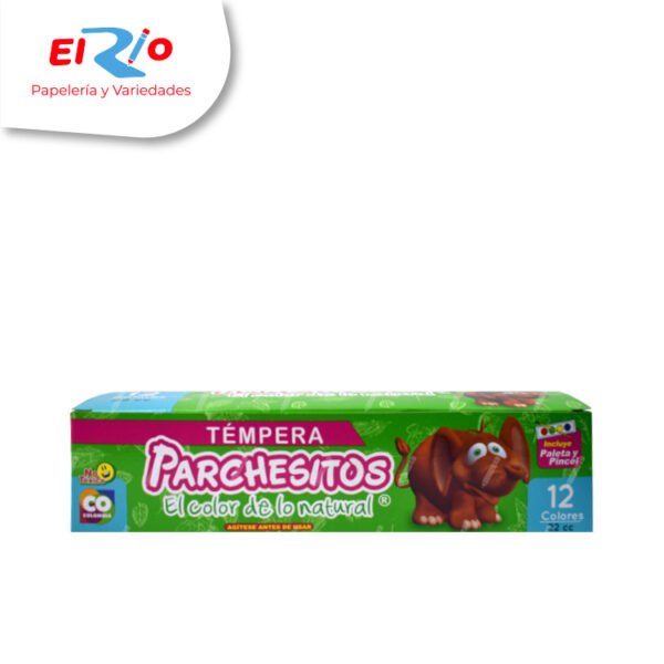 TEMPERA PARCHESITOS TRADICIONAL X12
