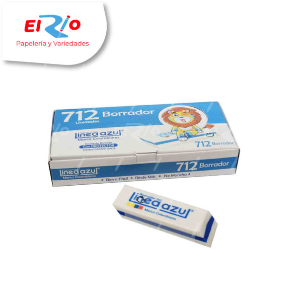 BORRADOR LINEA AZUL NATA 712 GRANDE X12 UND