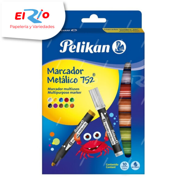 MARCADOR PELIKAN METALIZADO 752 X10 UND