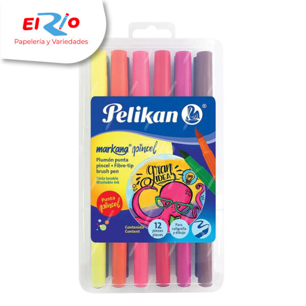 PLUMON PELIKAN MARKANA P.PINCEL X12 SURTIDO