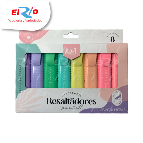 RESALTADOR KIUT PASTEL X8 UND
