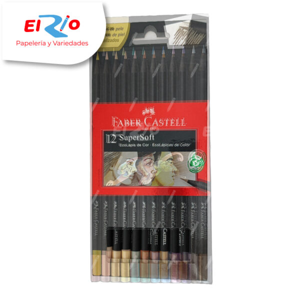 COLOR FABER CASTELL SUPERSOFT X12 METALIZADOS