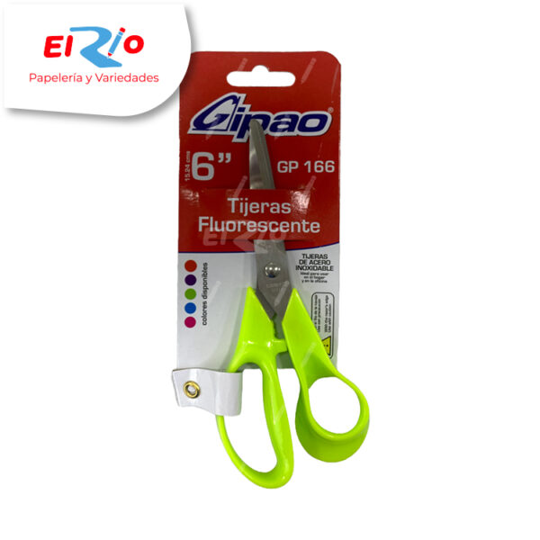 TIJERA GIPAO 6" FLUORESCENTE GP-166