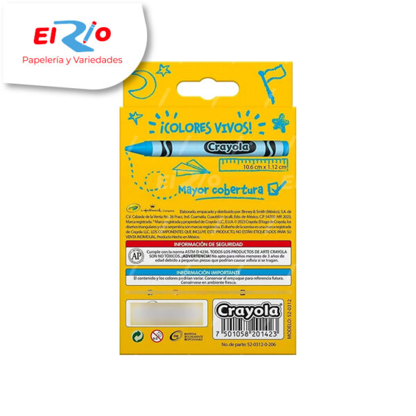 CRAYON CRAYOLA JUMBO X12 UND REF:52-0312 - Imagen 2